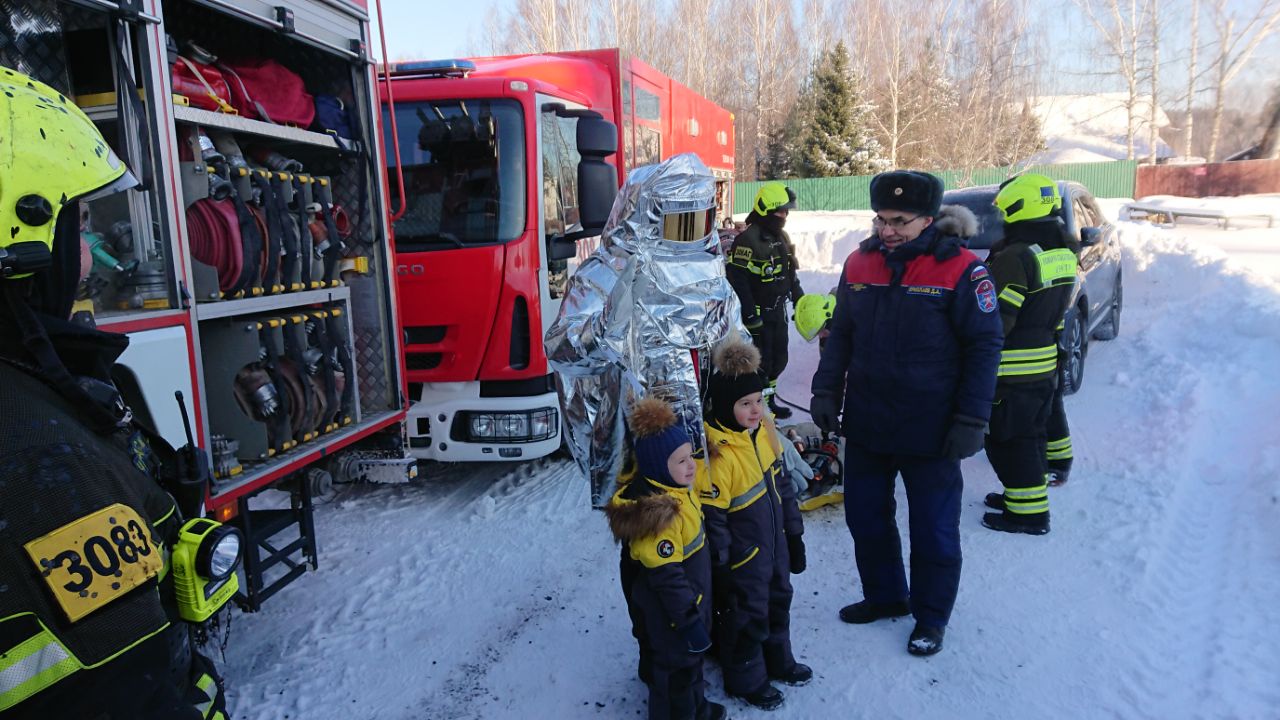  В Михайлово-Ярцевском для жителей провели занятие по пожарной безопасности