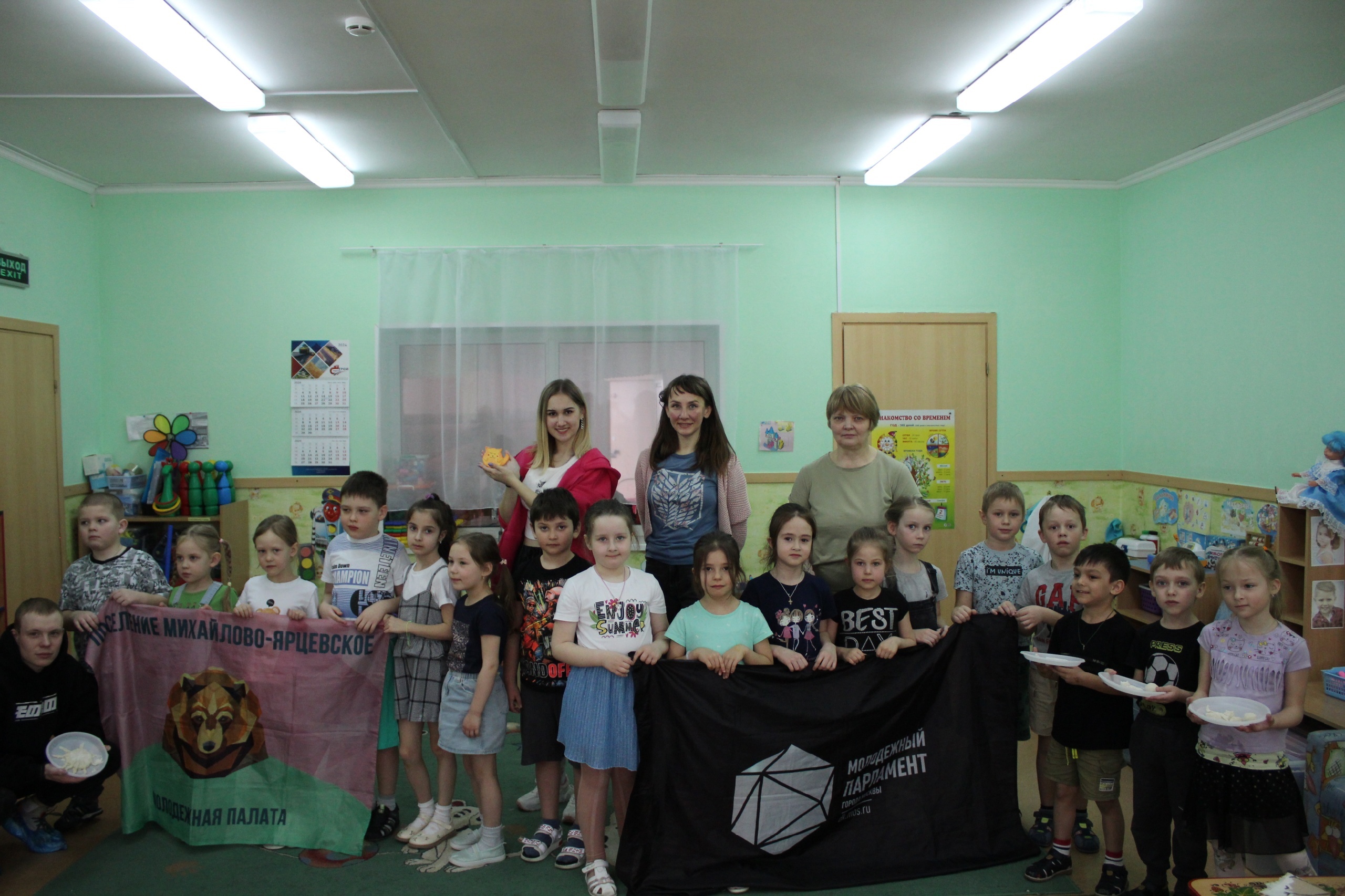 Представители Молодежной палаты поселения Михайлово-Ярцевское провели мастер-классы для дошкольников     
