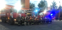 Вечная память павшим героям: Пожарные новой Москвы приняли участие в акции «Свеча памяти».