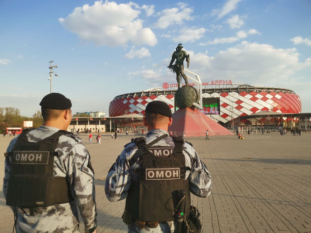 Правопорядок на футбольном матче «Спартак» - «Оренбург» в столице обеспечили сотрудники Росгвардии